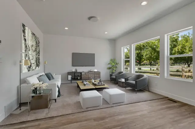 Family room in an R5 home