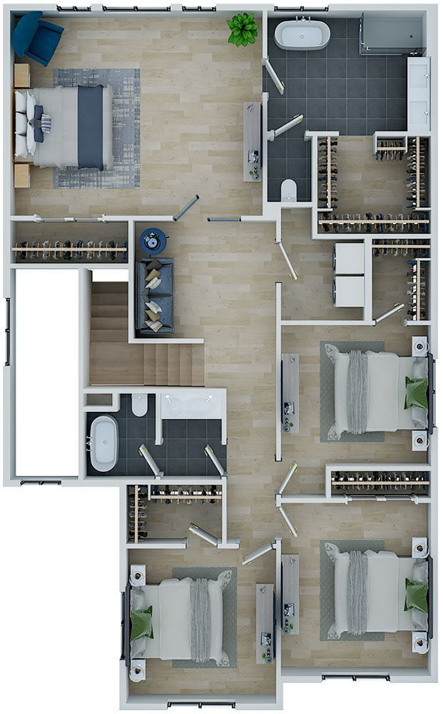 The Cottonwood. upper (3D)
