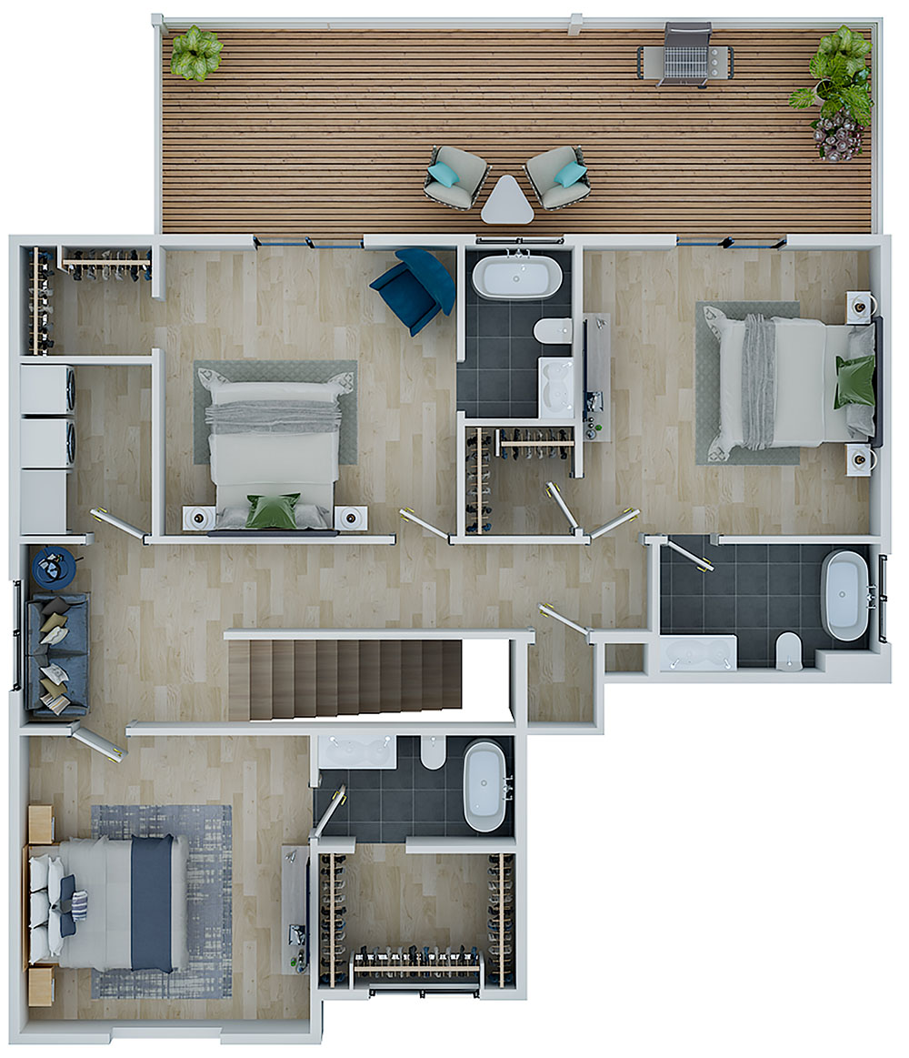 The Magnolia. upper (3D)